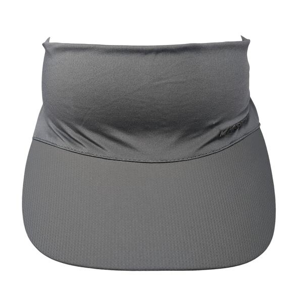 Mission Fitted Sun Visor Hat Solid Gray One Size Stretch Outdoor - Picture 1 of 10